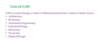 INTRODUCTION TO COMPUTER AIDED DESIGN CAD | PDF