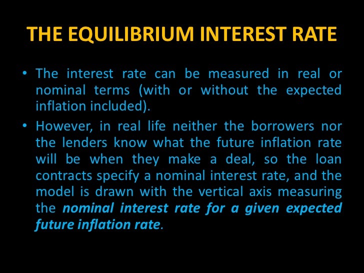 Module 29 the market for loanable funds