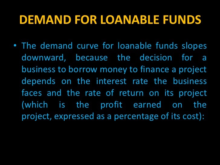 Module 29 the market for loanable funds