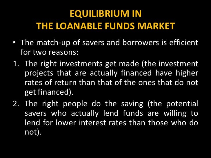 Module 29 the market for loanable funds