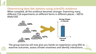 Module 2: Climate actions in agriculture and priority setting for investments