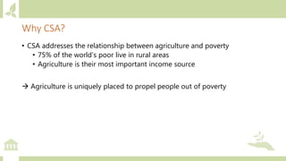 Module 2: Climate actions in agriculture and priority setting for investments
