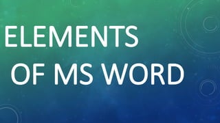 Module Sign Word Module 2 Digital Application- MS Word 1st.pptx