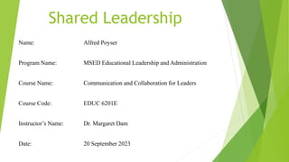 Shared Leadership | PPTX