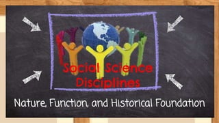 Social Science
Disciplines
Nature, Function, and Historical Foundation
 