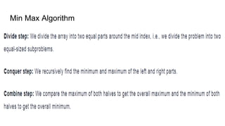 Min Max Algorithm
 