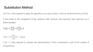Substitution Method
 