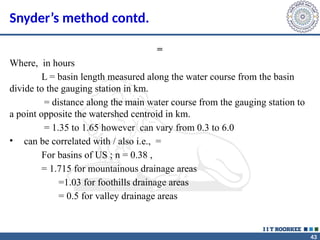 Flood estimation of ungauged catchments | PPTX