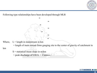Flood estimation of ungauged catchments | PPTX