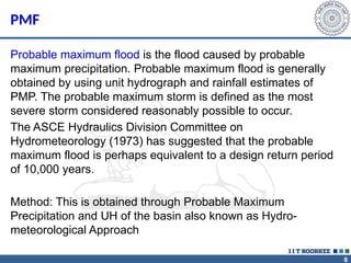 Flood estimation of ungauged catchments | PPTX