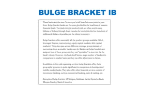BULGE BRACKET IB
 