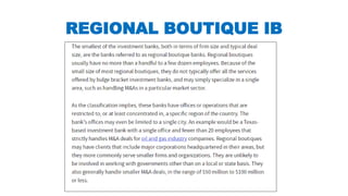 REGIONAL BOUTIQUE IB
 