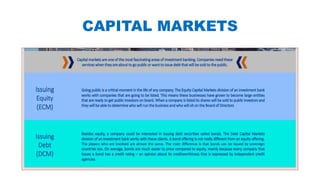 CAPITAL MARKETS
 