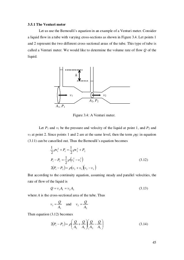 ️ Venturi meter example. Fluids. 20190125