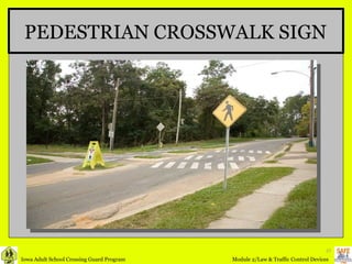 PEDESTRIAN CROSSWALK SIGN 