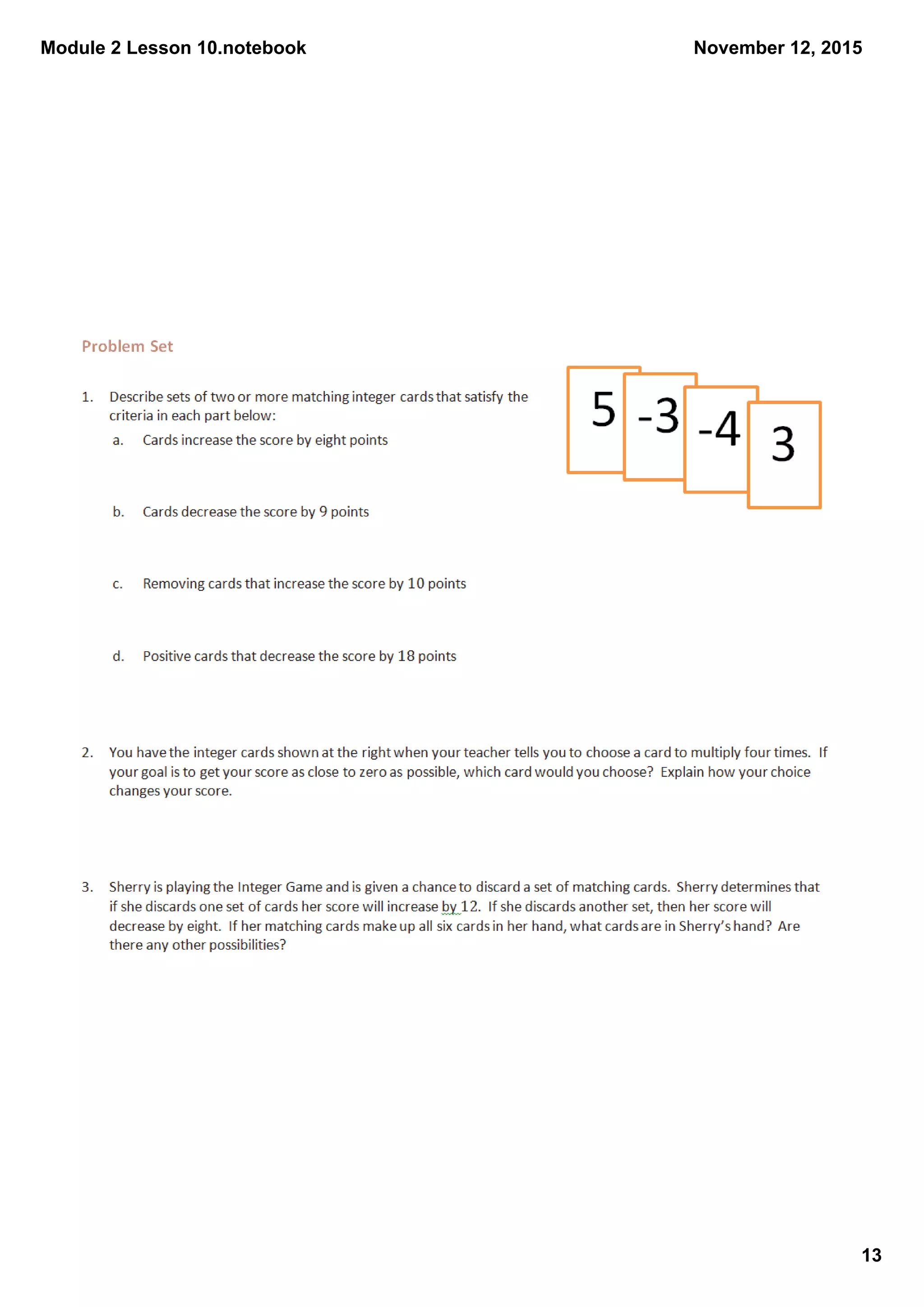 Module 2 Lesson 10.notebook
13
November 12, 2015