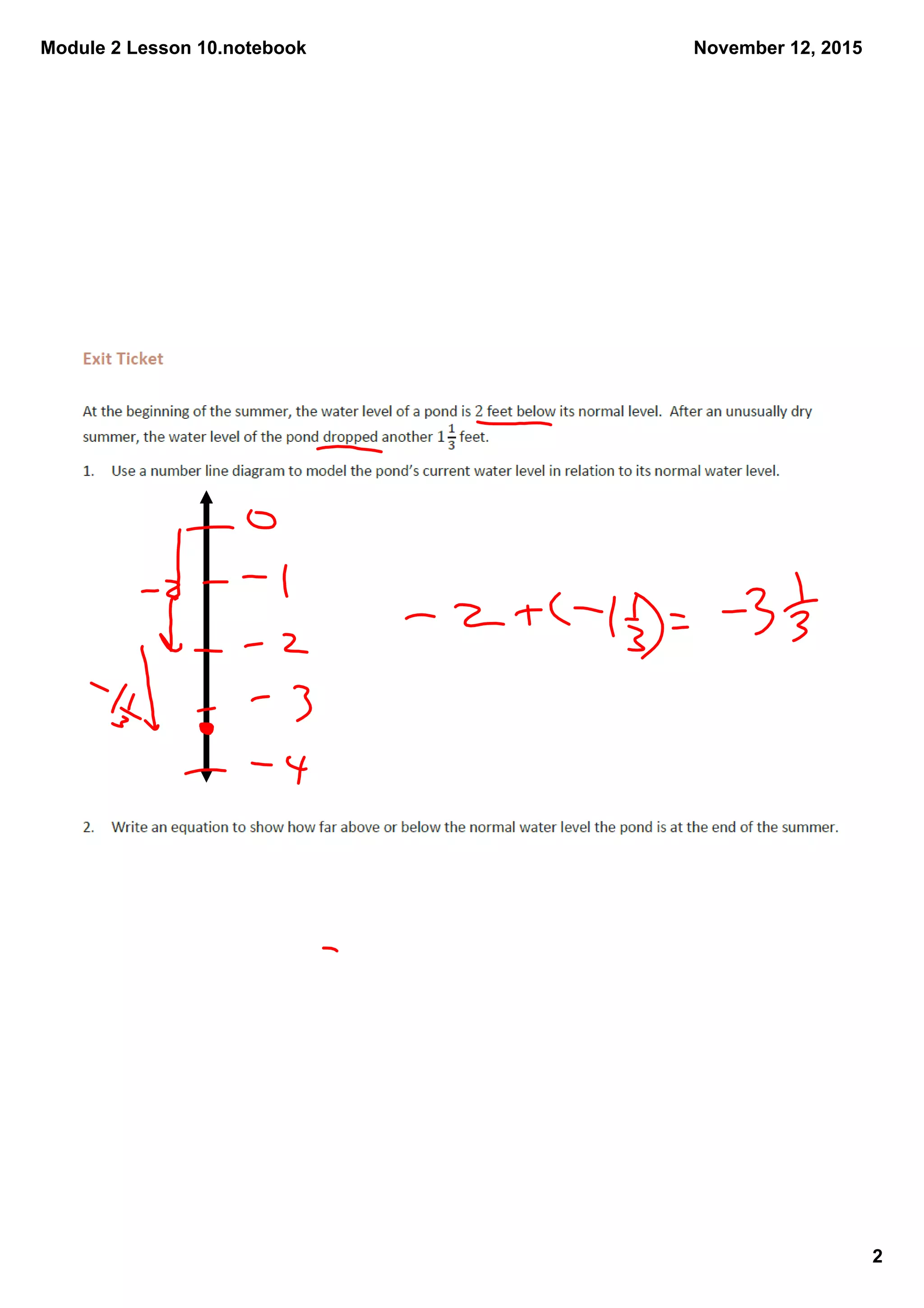 Module 2 Lesson 10.notebook
2
November 12, 2015