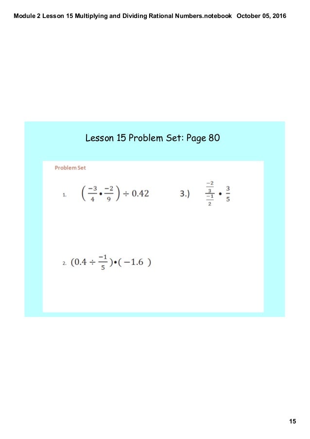 lesson 2-5 problem solving dividing rational numbers