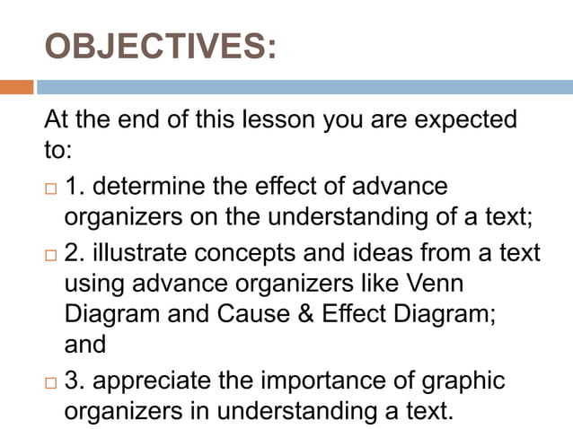 MODULE 2 LESSON1Advance Organizers –.pptx