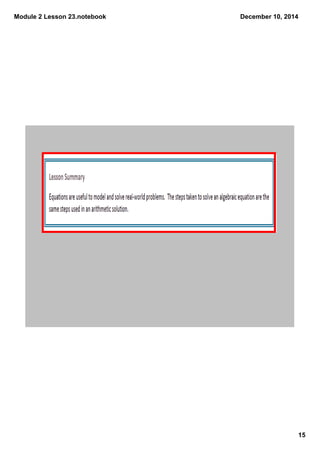 Module 2 Lesson 23.notebook 
December 10, 2014 
15 
 