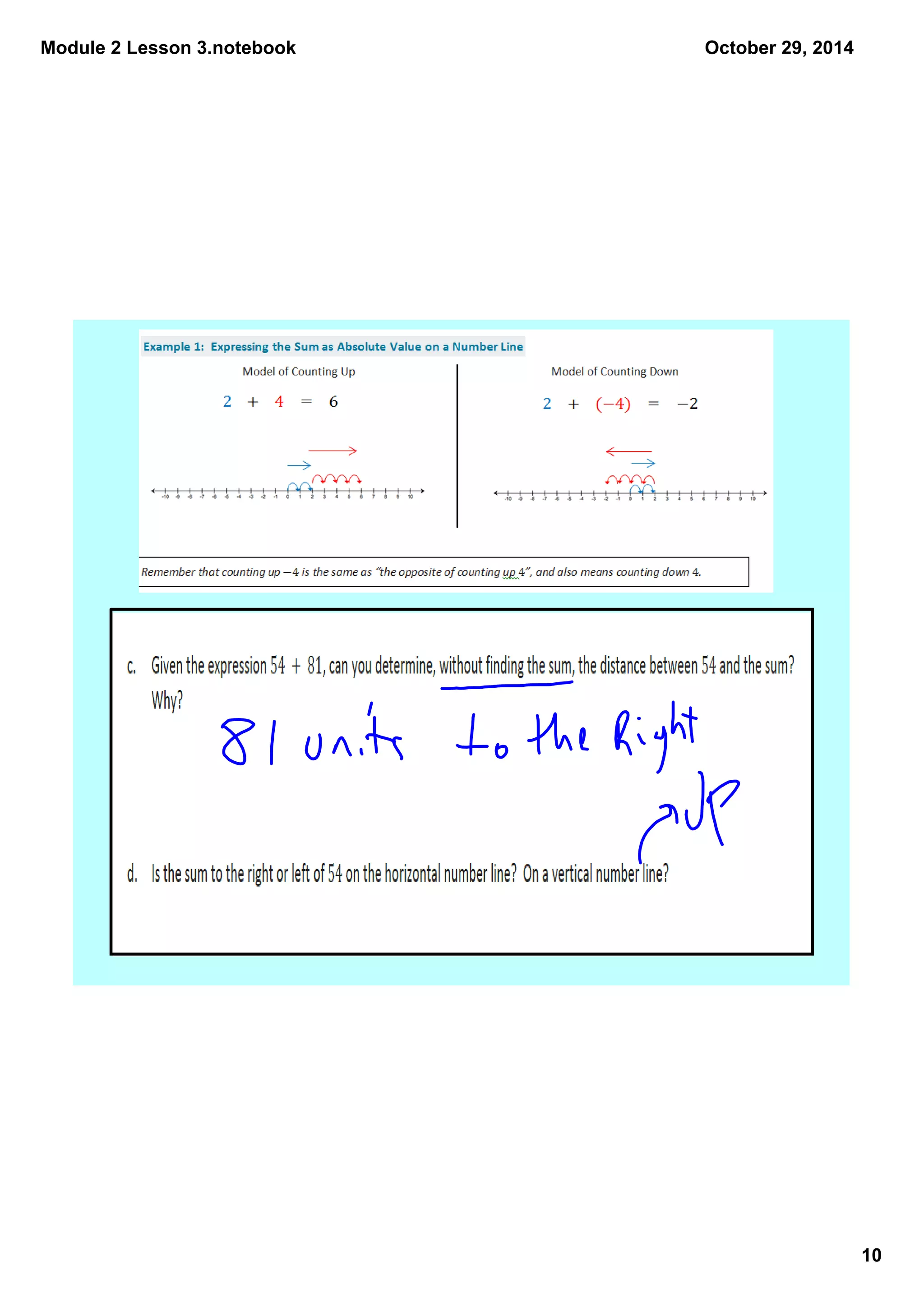 Module 2 Lesson 3.notebook
10
October 29, 2014