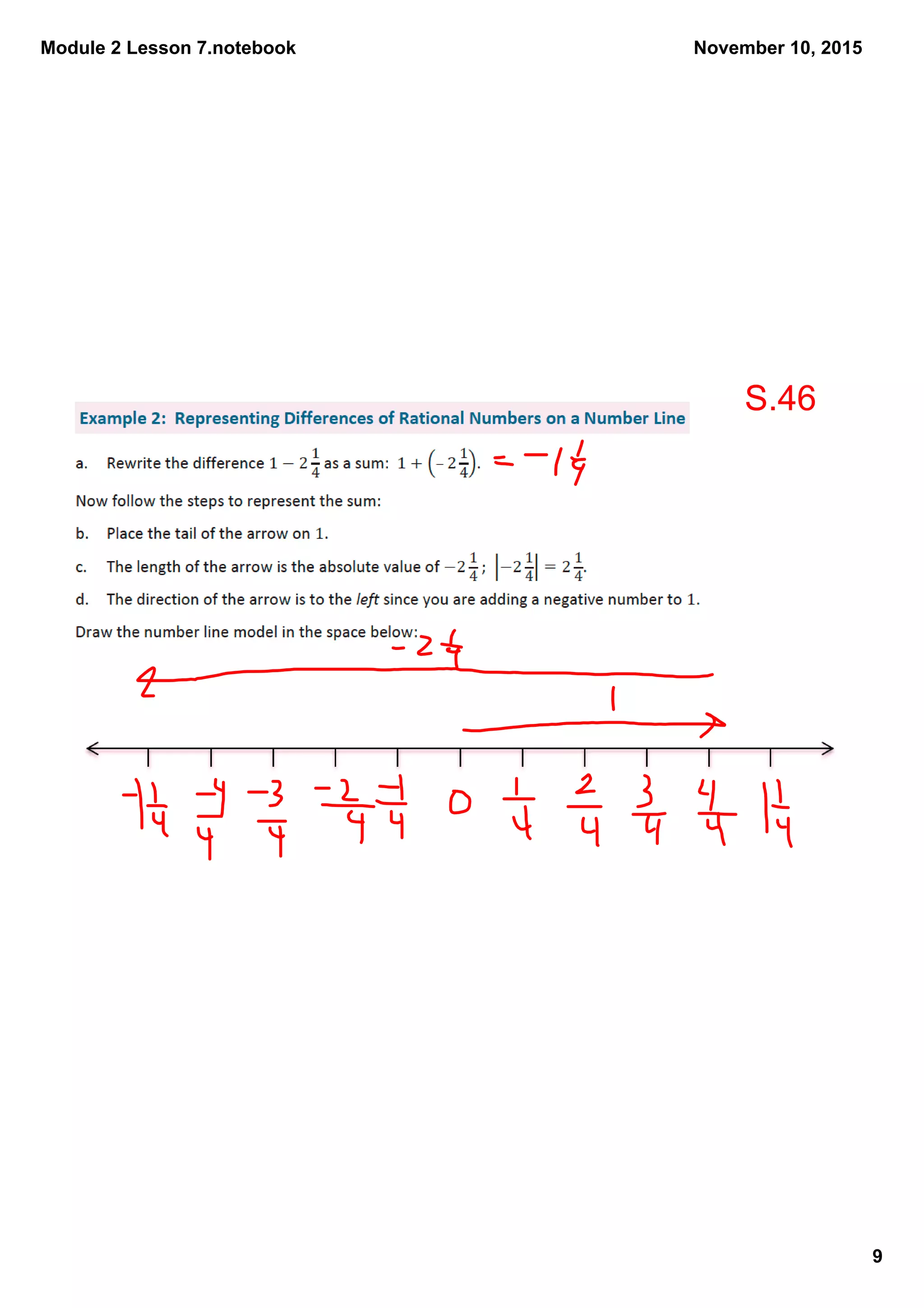 Module 2 Lesson 7.notebook
9
November 10, 2015
S.46
 
