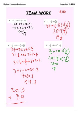 Module 2 Lesson 9.notebook 
7 
November 13, 2014 
TEAM WORK S.50 
 