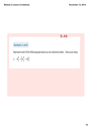Module 2 Lesson 9.notebook 
November 13, 2014 
10 
S.49 
 