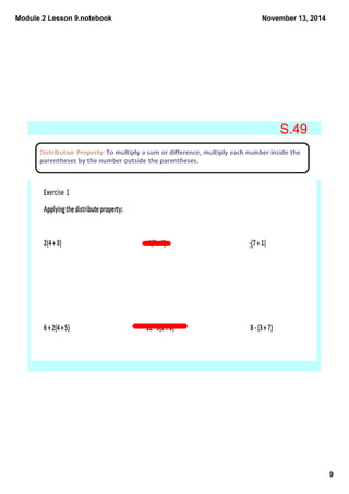 Module 2 Lesson 9.notebook 
9 
November 13, 2014 
S.49 
 