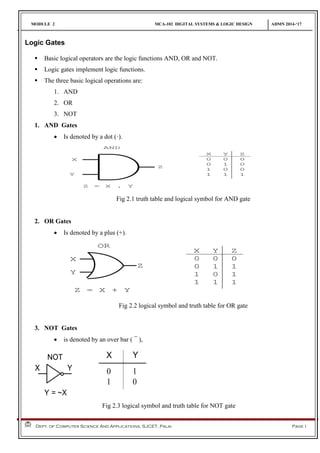 Module 2 logic gates | PDF