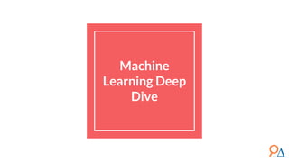 Machine
Learning Deep
Dive
 