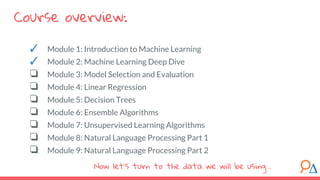 Module 2: Machine Learning Deep Dive | PDF