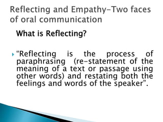 oral and written communication | PPTX