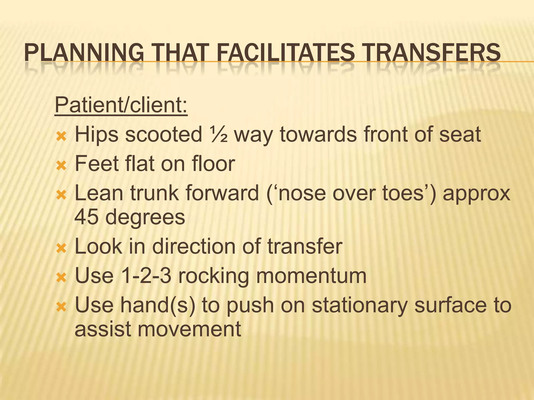 Training Module For Patient Transfer Module 2 patient transfers | PPTX