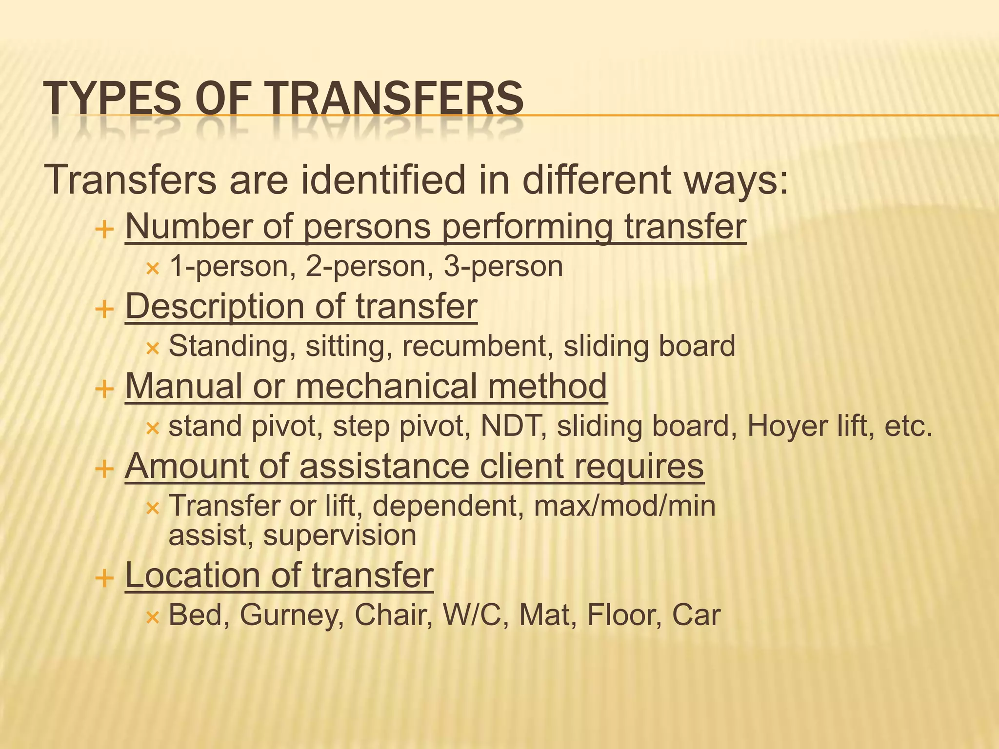 Module 2 patient transfers | PPTX