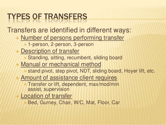Module 2 patient transfers