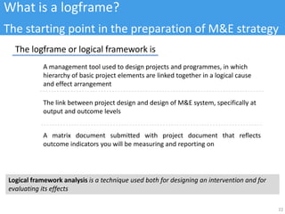 Log Frame Design Module 2 presentations | PPTX