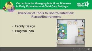 Curriculum for Managing Infectious Diseases
in Early Education and Child Care Settings
Overview of Tools to Control Infection:
Places/Environment
• Facility Design
• Program Plan
 