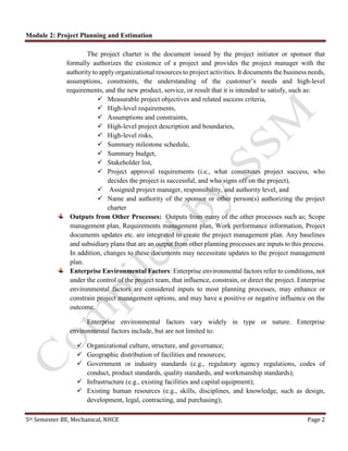 Project Planning and Estimation | PDF