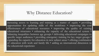 Module 2 - Functional Organization of Distance Education | PPTX
