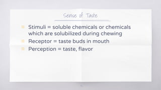 The senses in application to food sensory evaluation | PDF