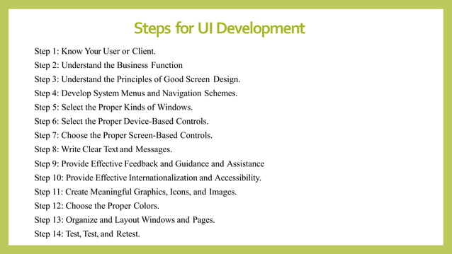 User Interface Design- Module 2 Uid Process | PDF | Internet for ...