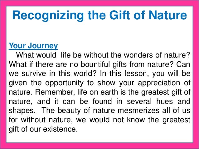 Essay on tree a gift of nature
