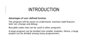Module 3-Functions
