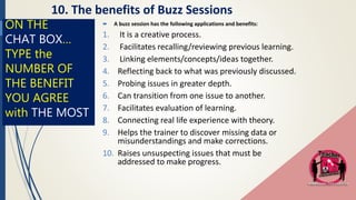 Module 3.2 interactive teaching buzz eng session final | PPTX