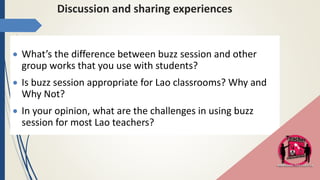 Module 3.2 interactive teaching buzz eng session final | PPTX