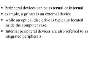 MODULE 3.pptx | Computer Peripherals | Computing