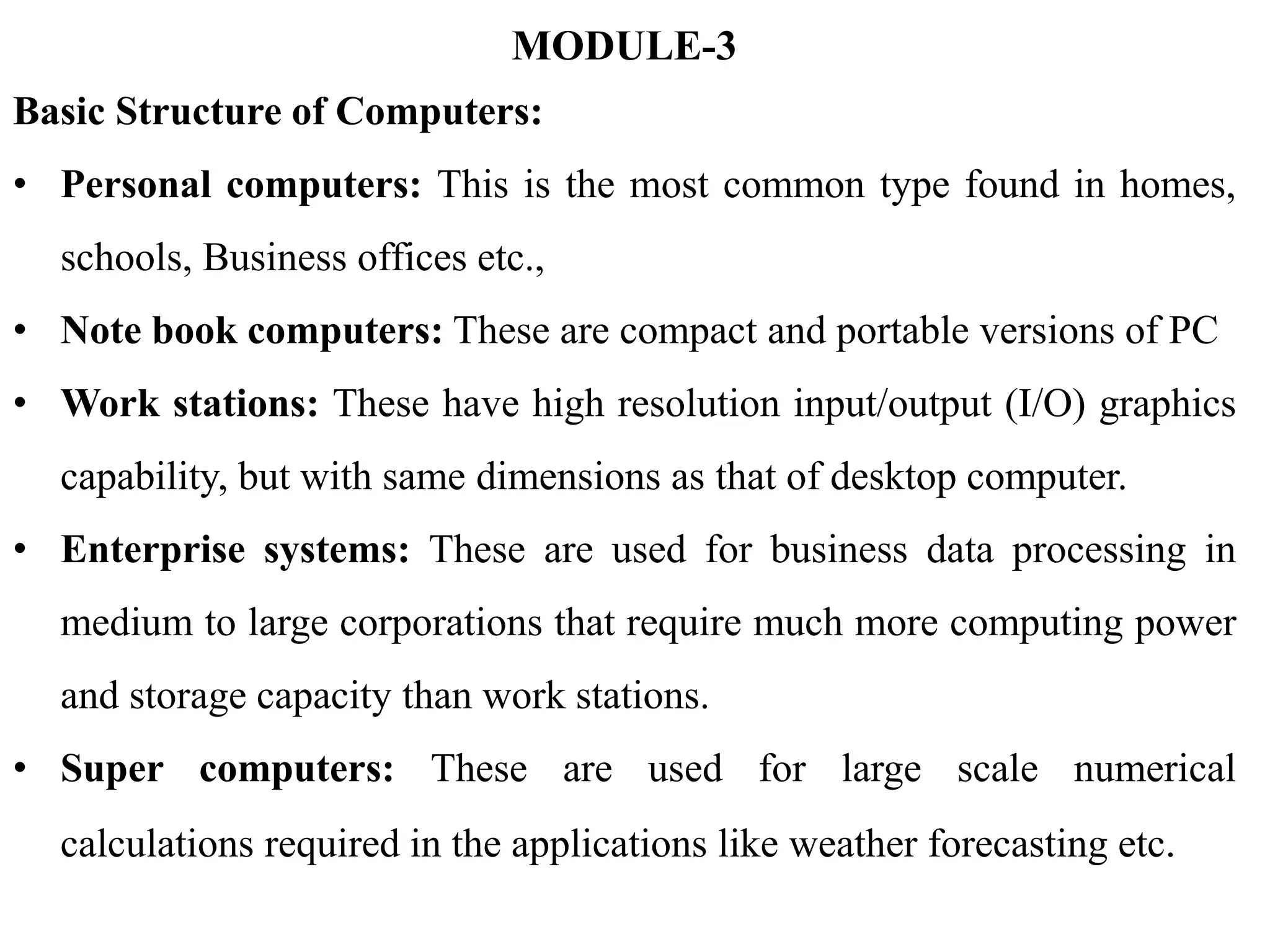 Basic Structure of Computers: Functional Units, Basic Operational ...