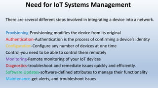 Configuration of IoT devices - Systems managament | PPT