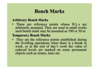 Leveling Notes basic surveying levelling and types of levelling notes | PDF